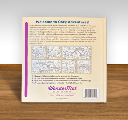 WonderFlat Coloring Book™ — Cozy Adventures