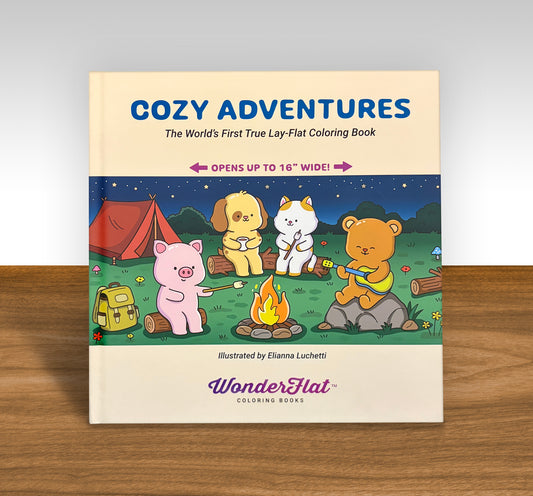 WonderFlat Coloring Book™ — Cozy Adventures