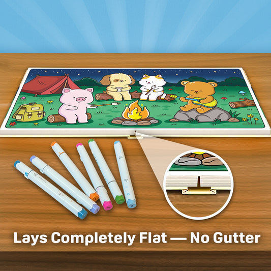 WonderFlat Coloring Book™ — Cozy Adventures